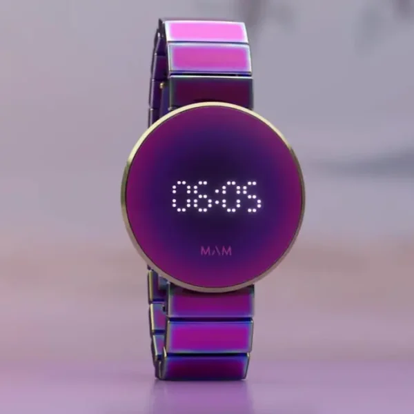 montre digitale originale violette marque MAM